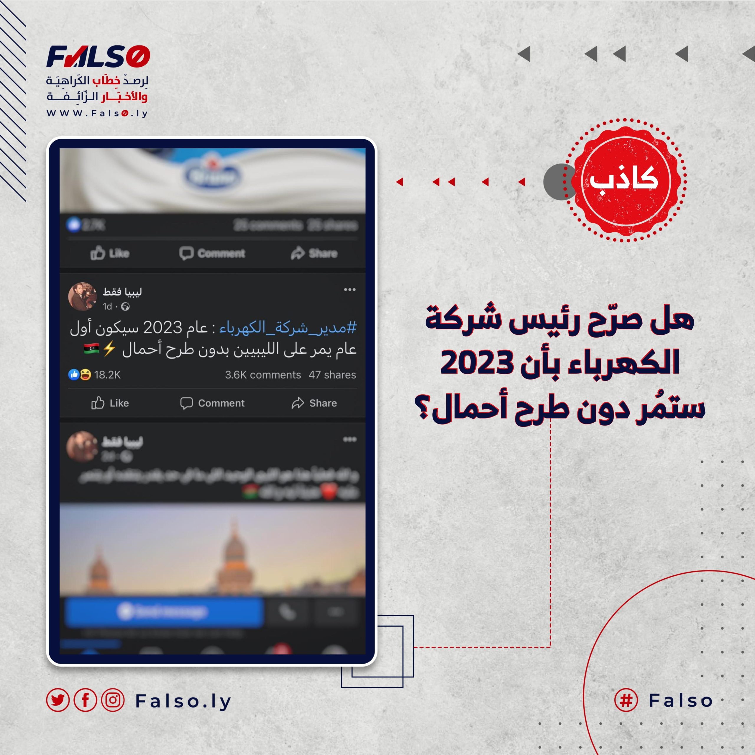 هل صرّح رئيس شركة الكهرباء بأن 2023 ستمُر دون طرح أحمال؟