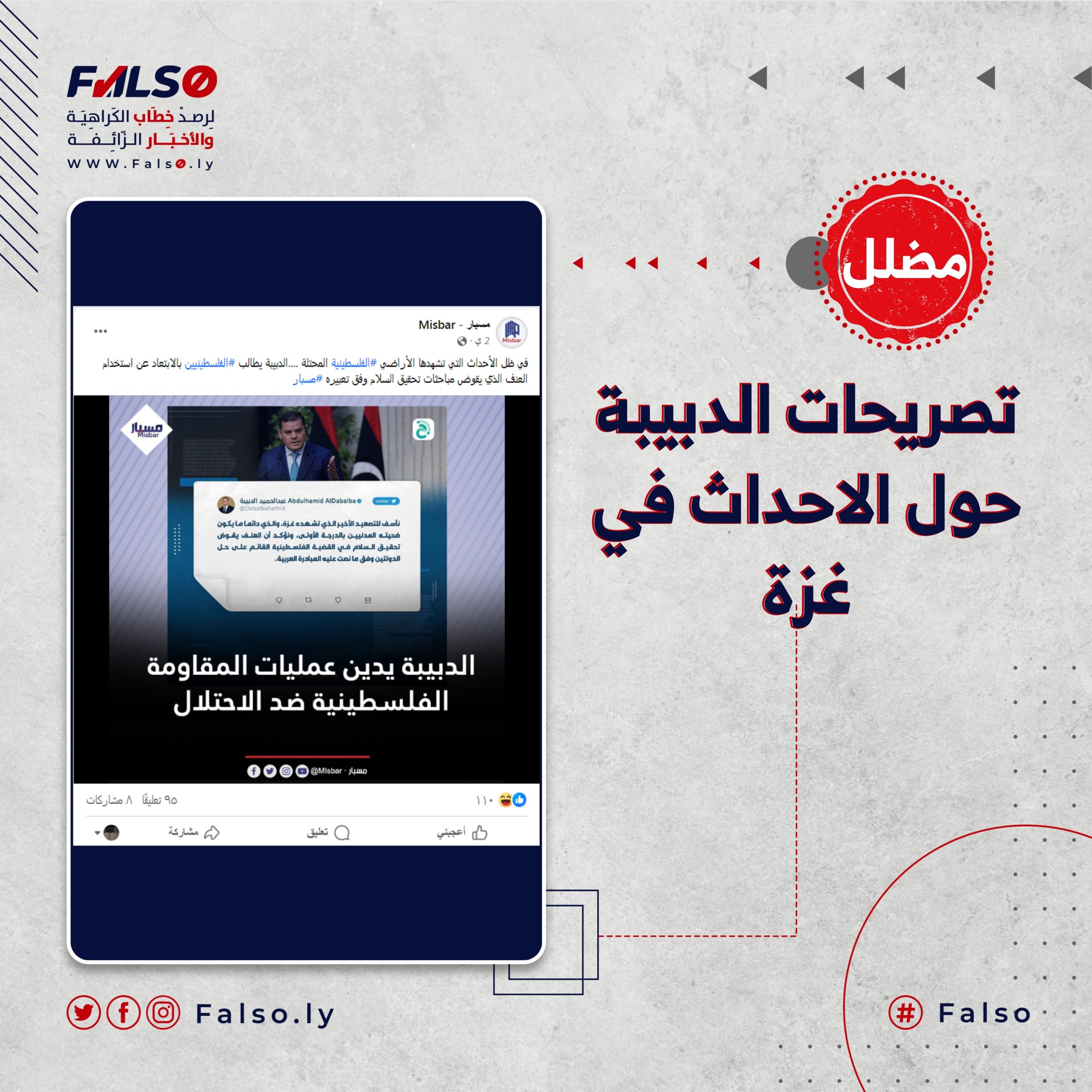 ما حقيقة تصريحات الدبيبة حول الاحداث في غزة ؟