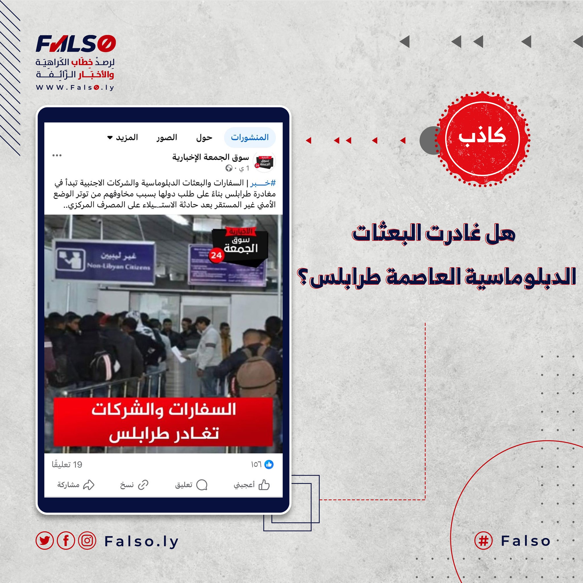 Image accompanying هل غادرت البعثات الدبلوماسية العاصمة طرابلس؟